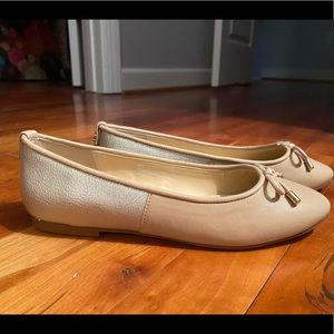 Crown & Ivy Pink & Silver Flats